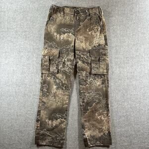 Realtree Boys/Girls XL (14-16) Camo Cargo Pocket Pants Cotton/Poly/Spandex